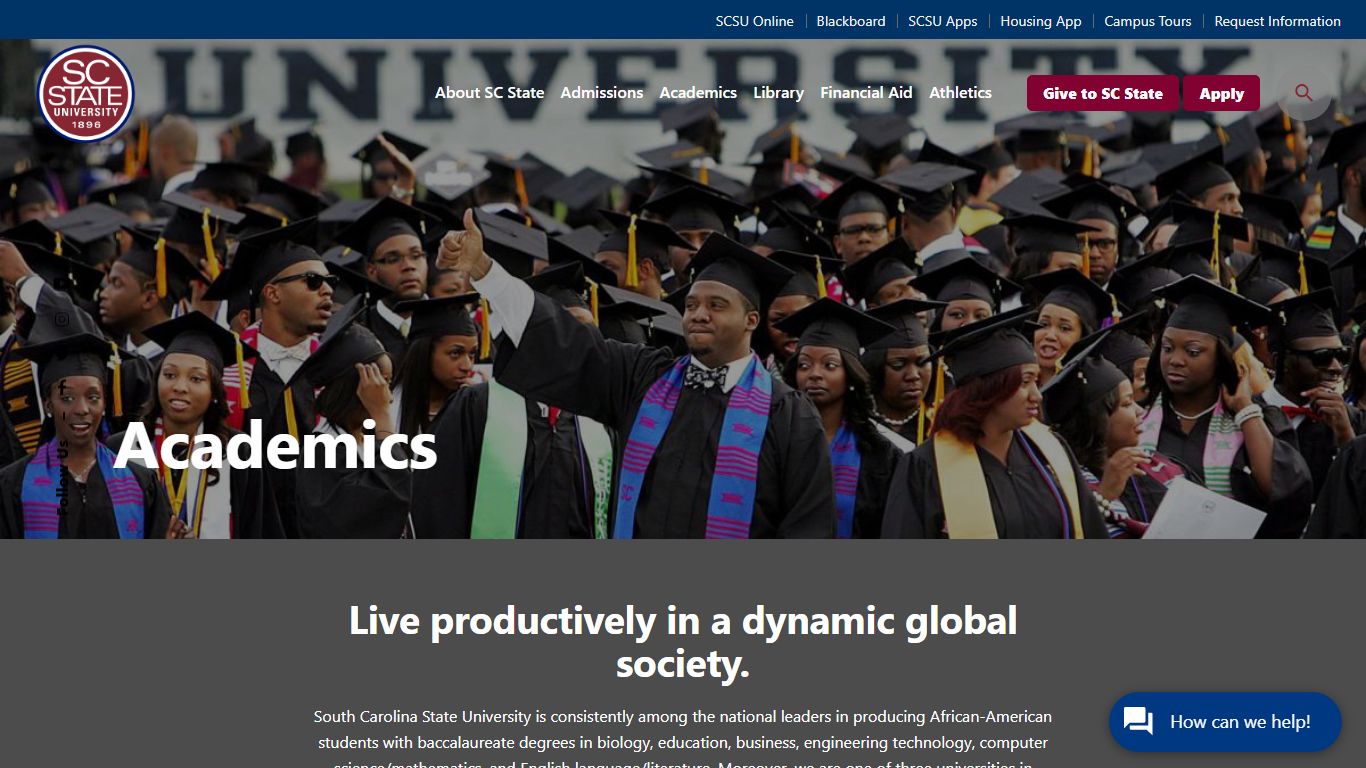 Academics - SC State University